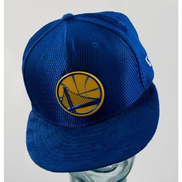 New‎ Era Golden State Warriors Blue NBA 59Fiftyb Snapback Hat Cap - Picture 8 of 14
